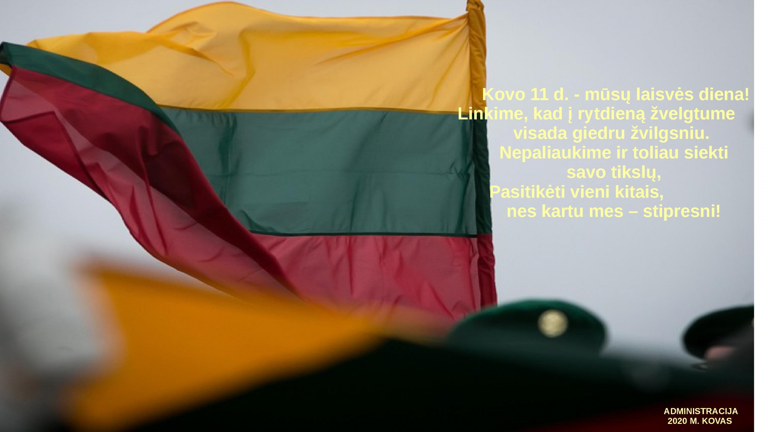Sveikiname su Lietuvos nepriklausomybės atkūrimo diena!