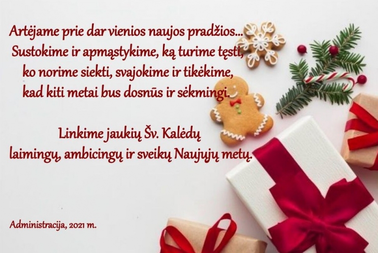 Sveikiname su Šv. Kalėdom ir 2022 Naujaisiais metais! – Kėdainių ligoninė