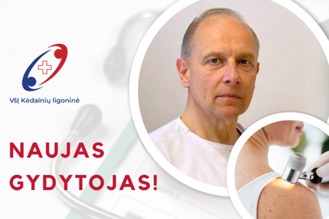 Naujas gydytojas dermatovenerologas