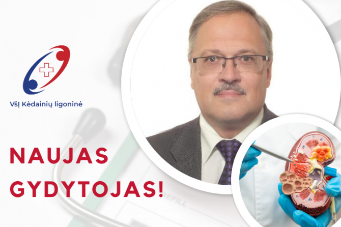 Naujas gydytojas vaikų chirurgas – urologas Dr. Arvydas Palepšaitis