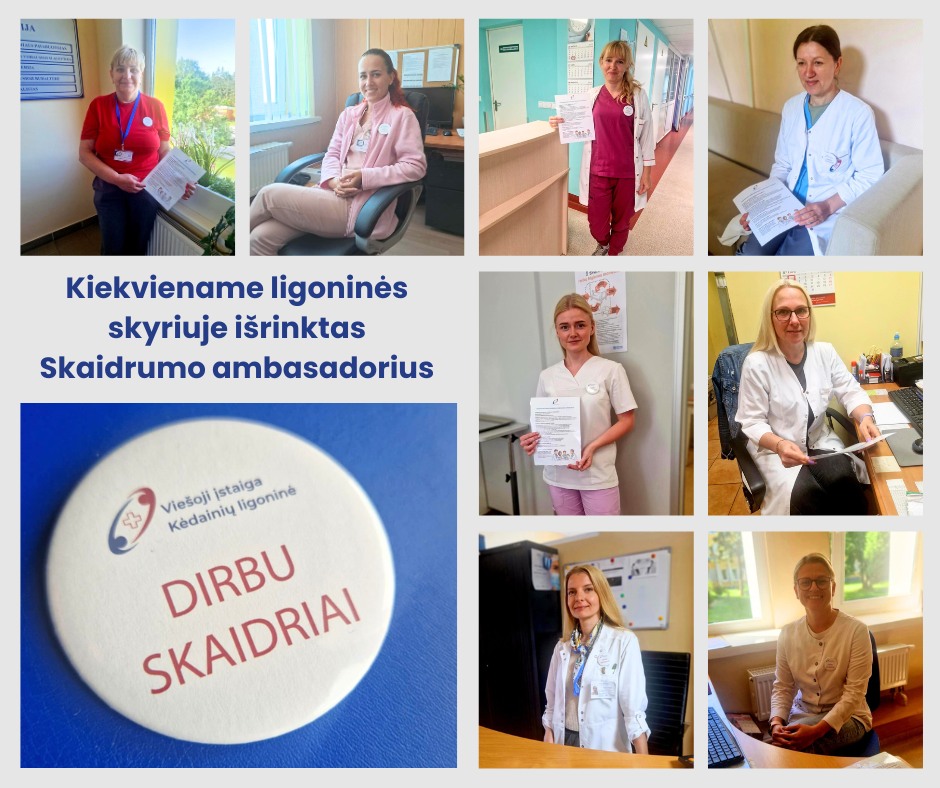 skyriuose išrinkti skaidrumo ambasadoriai