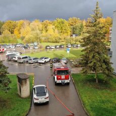 priešgaisrinės saugos pratybos VšĮ Kėdainių ligoninėje