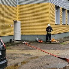 priešgaisrinės saugos pratybos VšĮ Kėdainių ligoninėje