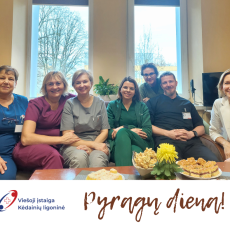 Chirurgijos skyrius Pyragų diena Kėdainių ligoninėje