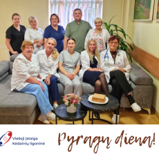 II-III Vidaus ligų skyriai Pyragų diena Kėdainių ligoninėje