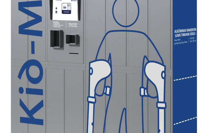 Naujiena VšĮ Kėdainių ligoninėje – ramentų pardavimo savitarnos terminalas.