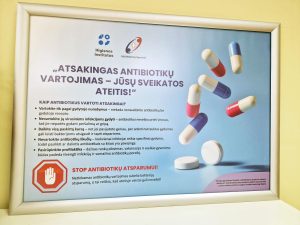 plakatas antibiotikai